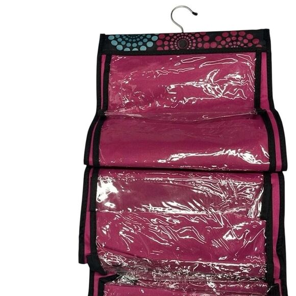 Clever Container 16-Pocket Pink Closet Cubby with Hanging Rail - Picture 4 of 4